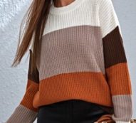 Ribbed Colorblock Sweater