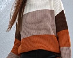 Ribbed Colorblock Sweater
