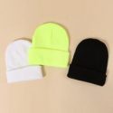 Ribbed Foldover Beanie Set – 3pcs