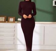 Ribbed Knit Bodycon Sweater Dress