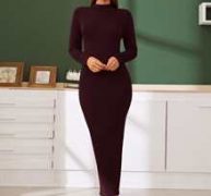 Ribbed Knit Bodycon Sweater Dress