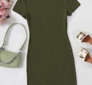 Ribbed Mini Bodycon Dress