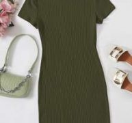 Ribbed Mini Bodycon Dress