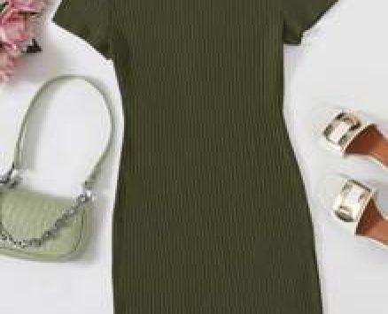 Ribbed Mini Bodycon Dress