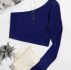 Ribbed One-Shoulder Crop Top