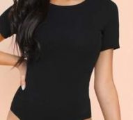 Ribbed Tee Bodysuit