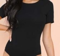 Ribbed Tee Bodysuit