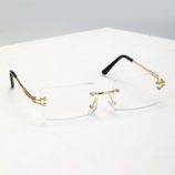 Rimless Rectangle Frame Glasses