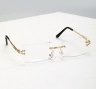 Rimless Rectangle Frame Glasses