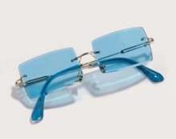 Rimless Tinted Lens Sunglasses
