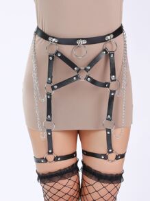 Ring Linked Garter Belt