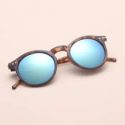 Rivet Decor Round Frame Sunglasses