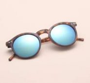 Rivet Decor Round Frame Sunglasses