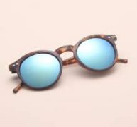Rivet Decor Round Frame Sunglasses