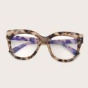 Rivet Decor Tortoiseshell Frame Glasses