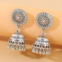 Round Ball Tassel Drop Jhumka Earrings