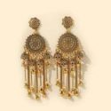 Round Ball Tassel Jhumka Drop Earrings