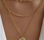 Round Decor Chain Necklace