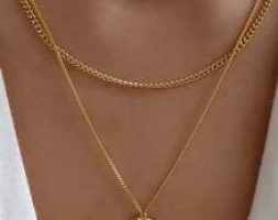 Round Decor Chain Necklace