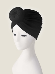 Round Decor Turban Hat