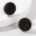 Round Stud Earrings