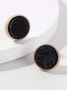 Round Stud Earrings