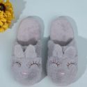 Round Toe Cartoon Graphic Fluffy Slippers