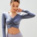 Ruched Bust Crop Sports Tee