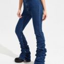 Ruched Hem Jeans