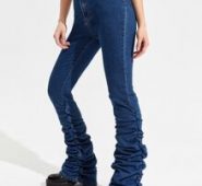 Ruched Hem Jeans