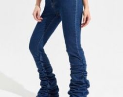 Ruched Hem Jeans