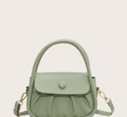 Ruched Satchel Bag