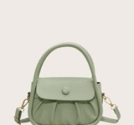 Ruched Satchel Bag