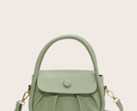 Ruched Satchel Bag