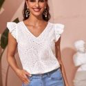 Ruffle Armhole Schiffy Top