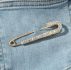 Safety Pin Decor Brooch