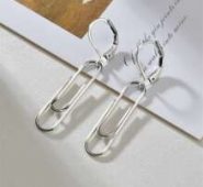 Safety Pin Design Drop Earrings