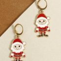 Santa Claus Design Christmas Earrings