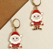 Santa Claus Design Christmas Earrings