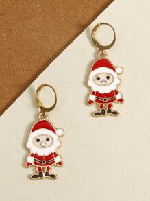 Santa Claus Design Christmas Earrings