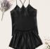 Satin Cami Top With Shorts PJ Set