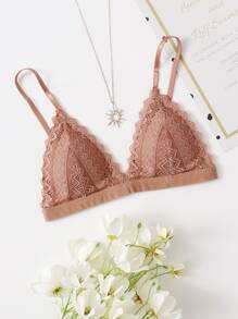 Scallop Lace Triangle Bralette