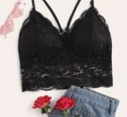 Scallop Trim Lace Cami Top