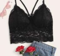 Scallop Trim Lace Cami Top