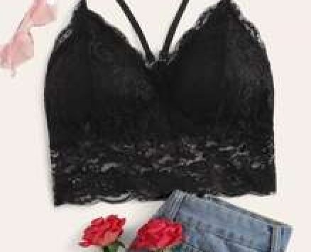 Scallop Trim Lace Cami Top