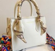 Scarf Decor Satchel Bag