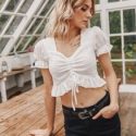 Schiffy Drawstring Crop Top