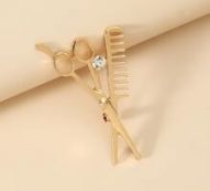 Scissors Design Brooch