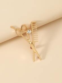 Scissors Design Brooch