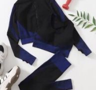 Seamless 3pcs Sports Bra & Sports Jacket & Sports Leggings